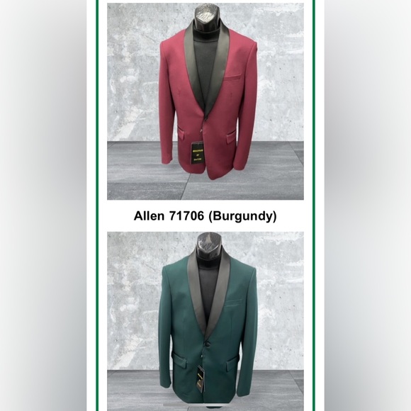 Slim , Regular, Big and Tall Men’s Dinner jacket prom blazer tuxedo jacket - Picture 3 of 3